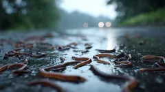 Milióny červov na povrchu: čo ich vlastne prinúti vyliezť